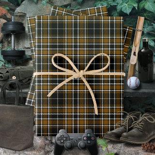 Tartan - Black-Deep Honey Brown-Off White  Sheets