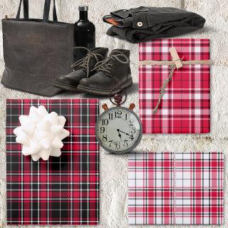 Tartan - Black-Red-White Different   Sheets