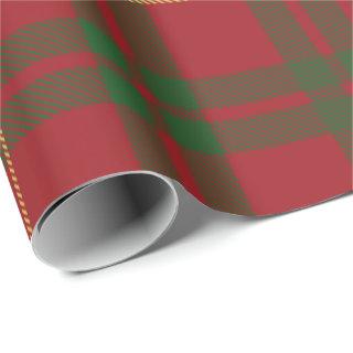 Tartan Clan MacTavish Plaid Green Red Check