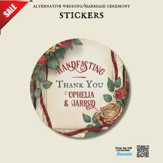 TARTAN HANDFASTING STICKERS FOR FAVORS ENVELOPES