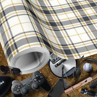 Tartan - Ivory Mustard Gold and Graphite