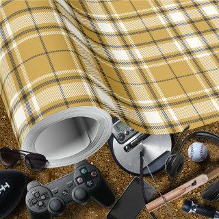 Tartan - Mustard Gold Ivory and Graphite