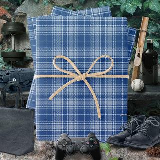 Tartan - Navy blue to Light and Medium Blue  Sheets