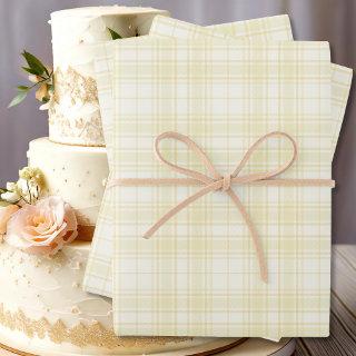 Tartan - Several Hues of Pastel Yellow  Sheets