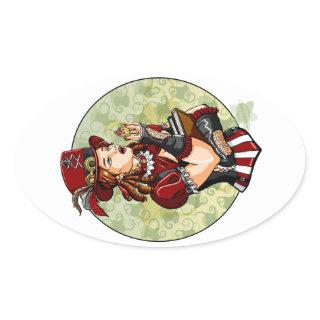 Tarts Who Like Tarts Oval Sticker