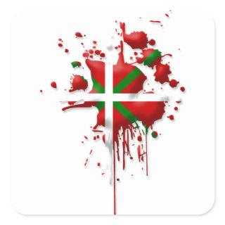 task Basque flag Euskadi Square Sticker
