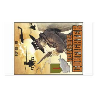 Task Force Gunfighter poster sticker - Sheet of 4