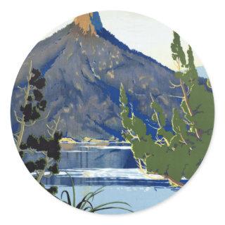 Tasmania ~ Switzerland of the South Classic Round Sticker