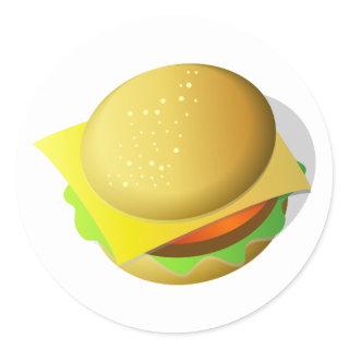 Tasty Hamburger Takeaway Food Stickers