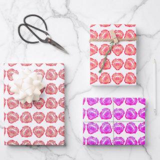 Tattered Edge Abstract Heart Art Pattern   Sheets