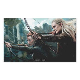 TAURIEL™ and LEGOLAS GREENLEAF™ Movie Poster Rectangular Sticker