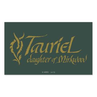 TAURIEL™ Name Rectangular Sticker