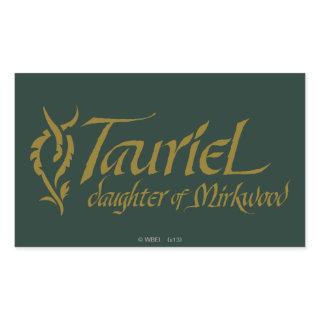 TAURIEL™ Name Rectangular Sticker