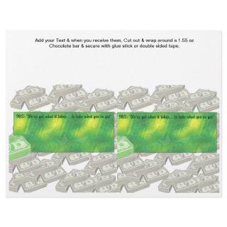 Tax time Accounting Custom Candy Bar Wrappers