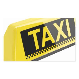 Taxi Rectangular Sticker