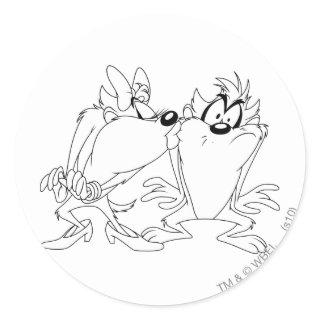 TAZ™ and She-Devil Classic Round Sticker