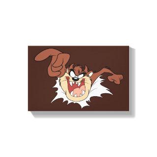 TAZ™ Bursting Through Page Canvas Print