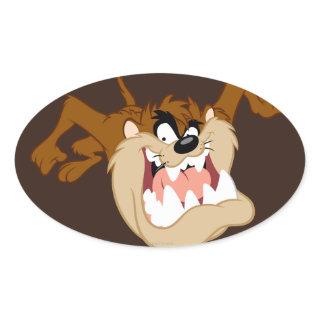 TAZ™ Evil Grin Oval Sticker