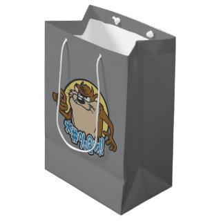 TAZ™ Expletive Circle Graphic Medium Gift Bag