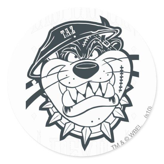 TAZ™ - Rebel Classic Round Sticker
