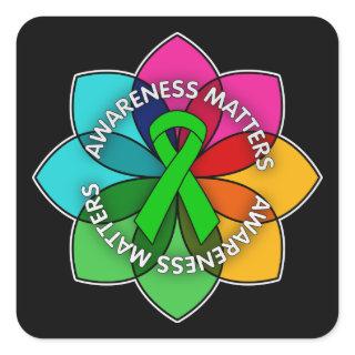 TBI Awareness Matters Petals Square Sticker