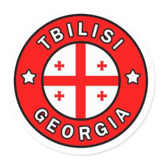 Tbilisi Georgia Classic Round Sticker