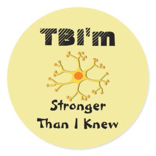TBI'm Classic Round Sticker