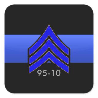 TBL Sgt STRIPES 95-10 Custom Order Square Sticker