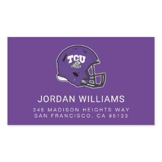 TCU Football Rectangular Sticker