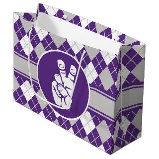TCU Horned Frogs Hand Symbol | Argyle Large Gift Bag