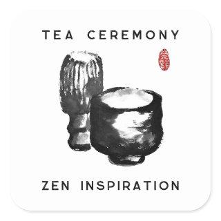 Tea Ceremony/Zen Inspiration Square Sticker