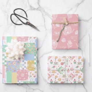Tea Lover Teapots Pastel Vintage Indulgence  Sheets
