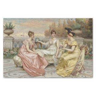 Tea on the Terrace by Frederic Soulacroix  Tissue Paper