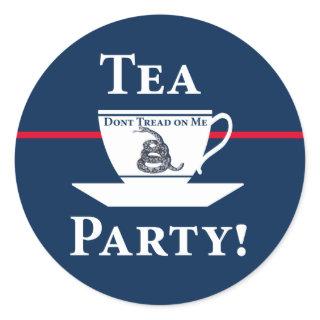 Tea Party! Classic Round Sticker