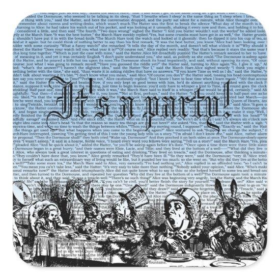 Tea Party with Text Sticker