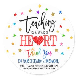 Teacher Appreciation Week  Classic Round Sticker