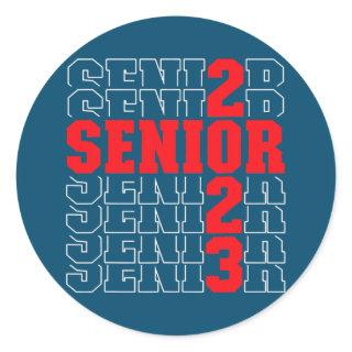 Teacher Graduation CLASS OF 2023  Classic Round Sticker