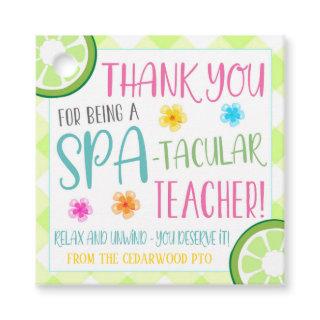 Teacher Spa Gift Tag