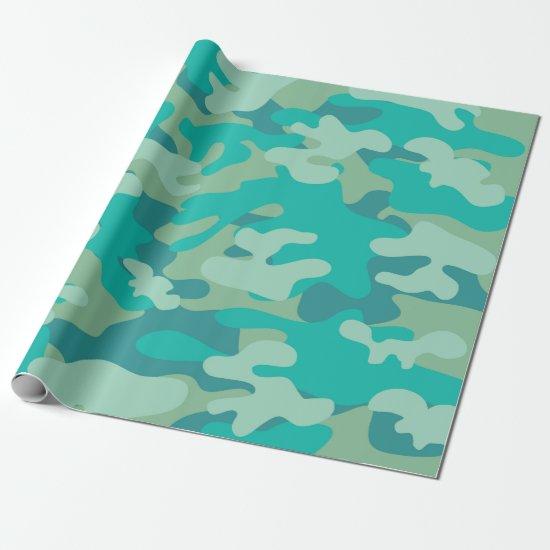 Teal and Blue Camo