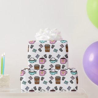 Teal and pink cute coffee coffee mugs