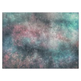 teal and rose clouds tissue paper