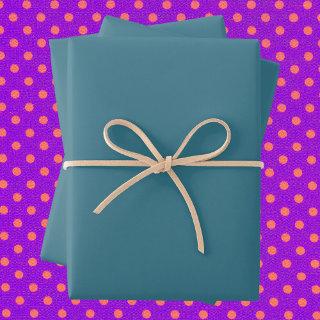 Teal Blue Solid Color  Sheets
