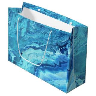 Teal Geode Large Gift Bag