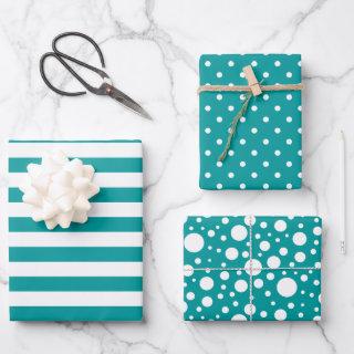 Teal Patterns  Sheet Set