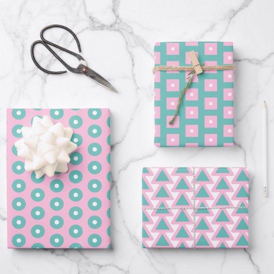Teal, Pink and White   Sheets