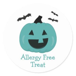 Teal Pumpkin Allergy Free Classic Round Sticker