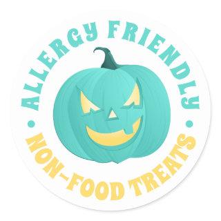 Teal Pumpkin Allergy friendly Non Food Treats Clas Classic Round Sticker