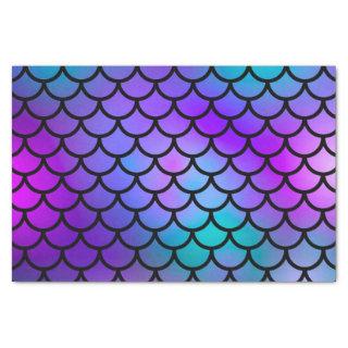 Teal Purple Pink Blue Mermaid Scales Fantasy Fish Tissue Paper