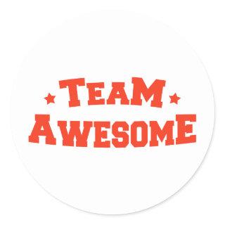 Team Awesome Classic Round Sticker