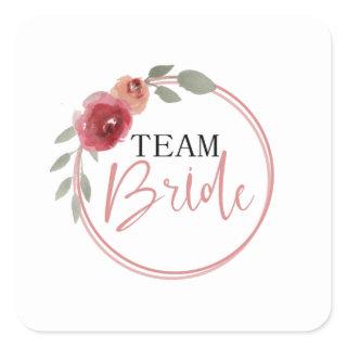 Team Bride Square Sticker